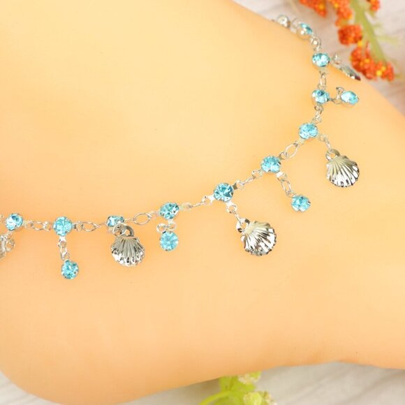 "Handmade Anklet – Elegant & Delicate Jewelry for Women | UNVRC1292 - Picture 9 of 10